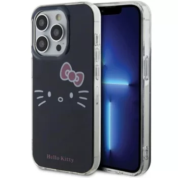  Hello Kitty IML Kitty Face HKHCP15LHKHLK iPhone 15 Pro 6.1", hátlap, tok, fekete