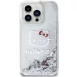 Hello Kitty Liquid Glitter Charms Kitty Head HKHCP15LLIKHET iPhone 15 Pro 6.1" hátlap, tok, ezüst