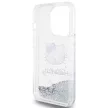 Hello Kitty Liquid Glitter Charms Kitty Head HKHCP15LLIKHET iPhone 15 Pro 6.1" hátlap, tok, ezüst