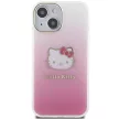 Hello Kitty IML Gradient Electrop Kitty Head HKHCP15SHDGKEP iPhone 15 6.1"  hátlap, tok, rózsaszín