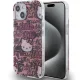 Hello Kitty IML GraffitiHKHCP15SHDGPTP iPhone 15 6.1" hátlap, tok, rózsaszín