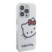 Hello Kitty IML Head Logo iPhone 15 Pro Max hátlap, tok, fehér
