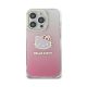Hello Kitty IML Gradient Electrop Kitty Head case for Samsung Galaxy A55 tok, rózsaszín