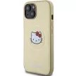 Hello Kitty Leather Kitty Head MagSafe HKHMP14SPGHCKD iPhone 14 6.1" hátlap, tok, arany