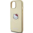 Hello Kitty Leather Kitty Head MagSafe HKHMP14SPGHCKD iPhone 14 6.1" hátlap, tok, arany
