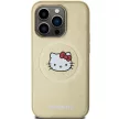 Hello Kitty Leather Kitty Head MagSafe case iPhone 14 Pro Max tok, arany