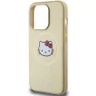 Hello Kitty Leather Kitty Head MagSafe HKHMP15LPGHCKD iPhone 15 Pro 6.1" hátlap, tok, arany