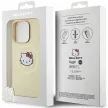 Hello Kitty Leather Kitty Head MagSafe HKHMP15LPGHCKD iPhone 15 Pro 6.1" hátlap, tok, arany