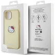 Hello Kitty Leather Kitty Head MagSafe HKHMP15SPGHCKD iPhone 15 6.1" hátlap, tok, arany