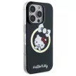 Hello Kitty iPhone 16 Pro Magsafe IML Fun bow (HKHMP16LHFLBK) MagSafe hátlap, tok, fekete