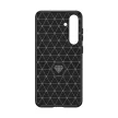 Carbon Case Samsung Galaxy S24 Plus hátlap, tok, fekete
