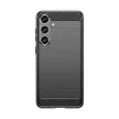 Carbon Case Samsung Galaxy S24 Plus hátlap, tok, fekete
