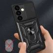 Hybrid Armor Tough Rugged Samsung Galaxy S24 Plus ütésálló hátlap, tok, fekete