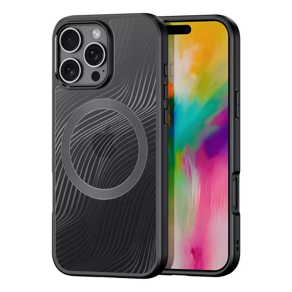 DUX DUCIS tok AIMO MAG, MagSafe iPhone 16 Pro, fekete - TOK-