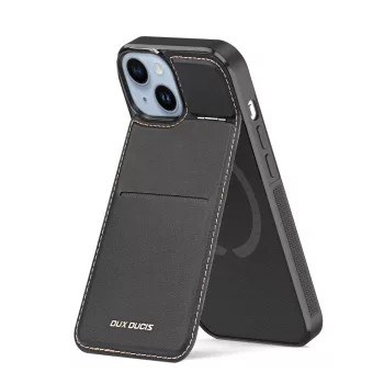   Dux Ducis Rafi Mag 3in1 iPhone 15 Plus MagSafe RFID Blocker hátlap, tok, fekete