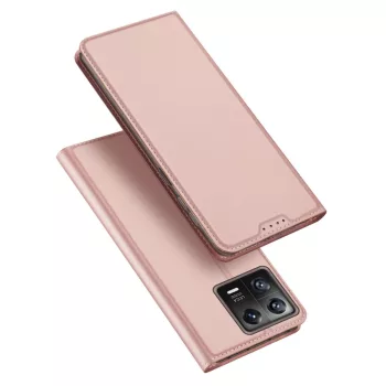   Dux Ducis Skin Pro Case Xiaomi 13 Flip Card Wallet Stand oldalra nyíló tok, rózsaszín