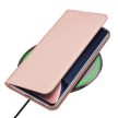 Dux Ducis Skin Pro Case Xiaomi 13 Pro Flip Card Wallet Stand oldalra nyíló tok, rózsaszín