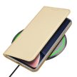 Dux Ducis Skin Pro Case Xiaomi 13 Pro Flip Card Wallet Stand oldalra nyíló tok, arany