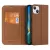 Dux Ducis Skin X2 oldalra nyíló tok iPhone 14 Plus, barna