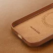Dux Ducis Grit bőr tok iPhone 14 Elegáns műbőr borítás (MagSafe), barna