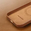 Dux Ducis Grit bőr tok iPhone 14 Plus Elegáns műbőr borítás (MagSafe), barna