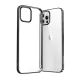 Joyroom New Beauty Series Ultra Slim tok galvanizált kerettel iPhone 12 Pro Max, fekete