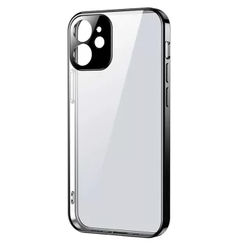   Joyroom New Beauty Series Ultra Slim tok galvanizált kerettel iPhone 12 Pro Max, fekete