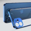 Joyroom New Beauty Series Ultra Slim tok galvanizált kerettel iPhone 12 Pro Max, sötétkék