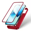 Joyroom 360 Full Case elülső és hátsó borítás iPhone 13 + edzett üvegfólia képernyővédő, piros