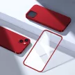 Joyroom 360 Full Case elülső és hátsó borítás iPhone 13 + edzett üvegfólia képernyővédő, piros