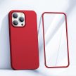 Joyroom 360 Full Case elülső és hátsó borítás iPhone 13 Pro + edzett üvegfólia képernyővédő, piros