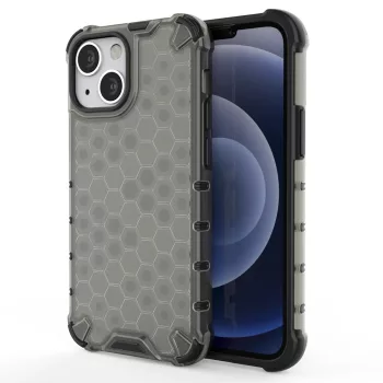   Honeycomb Case iPhone 13 mini ütésálló hátlap, tok, fekete