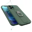 Ring Silicone Finger Grip Samsung Galaxy S21 Plus hátlap, tok, fekete