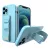 Rope Airbag Lanyard hátlap, tok Samsung Galaxy S21 + 5G (S21 Plus 5G), kék