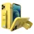 Rope Airbag Lanyard hátlap, tok Samsung Galaxy S21 + 5G (S21 Plus 5G), sárga