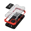 Crystal Ring Kickstand ütésálló hátlap, tok iPhone 13, piros