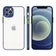 Milky Case silicone flexible translucent Case Samsung Galaxy S21+ 5G (S21 Plus 5G), sötétkék tok, kék