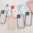 Milky Case silicone flexible translucent Case Samsung Galaxy S21 Ultra 5G tok, piros