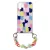 Color Chain Case gel flexible elastic case tok lánccal Samsung Galaxy S21+ 5G (S21 Plus 5G), színes