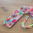 Color Chain Case gel flexible elastic case tok lánccal Samsung Galaxy S21+ 5G (S21 Plus 5G), színes