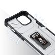 Crystal Ring Case Kickstand Tough Rugged Cover ütésálló tok iPhone 12 mini, fekete
