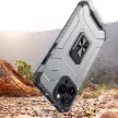Crystal Ring Case Kickstand ütésálló tok, iPhone 12 Pro, fekete