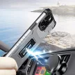 Crystal Ring Case Kickstand ütésálló tok, iPhone 12 Pro, fekete
