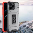 Crystal Ring Case Kickstand ütésálló tok, iPhone 12 Pro, fekete