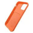 Card Case Silicone Cover Wallet with Card Slot tok Samsung Galaxy S21 + 5G (S21 Plus 5G), fehér