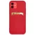 Card Case Silicone Cover Wallet with Card Slot tok Samsung Galaxy S21 + 5G (S21 Plus 5G), piros