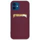 Card Case Silicone Cover Wallet with Card Slot tok Samsung Galaxy S21 + 5G (S21 Plus 5G) bordó