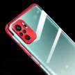 Clear Color Case Xiaomi redmi Note 10 5G/Poco M3 Pro szilikon hátlap, tok, átlátszó-fekete