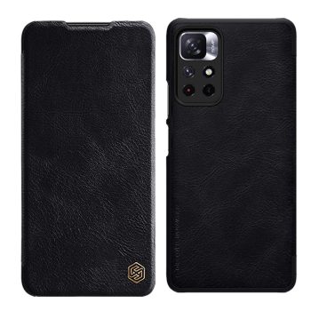   Nillkin Qin tok Flip tok Xiaomi Redmi Note 11T 5G/11S 5G/11 5G (Kína)/Poco M4 Pro 5G, fekete