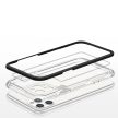 Clear 3in1 Case iPhone 11 Pro Max ütésálló hátlap, tok, átlátszó-fekete